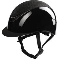 Produktbild von EQUIVA Reithelm Modesto I für Damen in Schwarz aus Kunststoff Größe 52-54cm