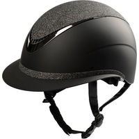 Produktbild von EQUIVA Reithelm Modesto II für Damen in Schwarz aus Kunststoff Größe 58-60cm