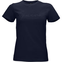 Produktbild von Equiva Reitshirt Newberry für Damen aus Baumwolle Blau Größe S