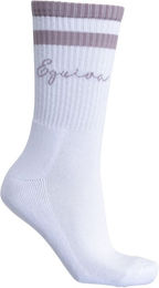 EQUIVA Tennissocken Shelby für Damen aus Baumwolle Lila Weiß Größe 39-42 – Bild 1 von 2