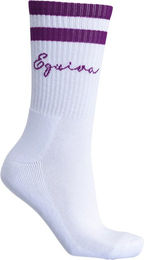 Equiva Tennissocken Shelby für Damen aus Baumwolle Lila Weiß Größe 39-42 – Bild 1 von 1