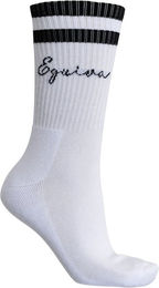 Equiva Tennissocken Shelby für Damen aus Baumwolle Schwarz Weiß Größe 39-42 – Bild 1 von 4