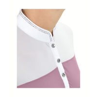 Produktbild von EQUIVA Turniershirt Vienna Reitshirt für Damen in Rosa Bunt aus Polyester Größe 34