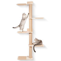 Produktbild von Equivera Katzenbaum Wandmontage Platzsparende Kletteranlage für Katzen