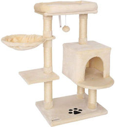 Equivera Katzenkratzbaum mit Wandbefestigung aus Sisal und Plüsch in Beige 93 cm – Bild 1 von 1
