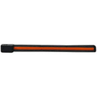 Produktbild von Equizor Leuchtendes Stirnband für Pferde aus Leder in Orange und Schwarz