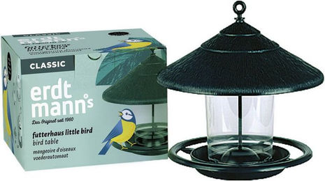 Erdtmann Vogelhaus Little Bird aus Kunststoff in Schwarz – Bild 1 von 2