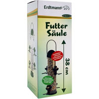 Produktbild von Erdtmanns Futtersäule Standard Transparent 16,5x16,5x38 cm für Wildvögel