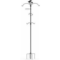 Produktbild von Erdtmanns Futterstation aus Metall höhenverstellbar bis 2,1m Breite 70cm Schwarz