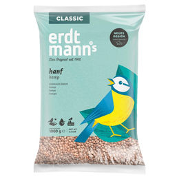 Produktbild von Erdtmanns Hanf Ergänzungsfutter für Wildvögel 1 kg