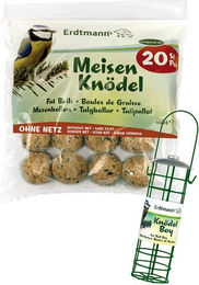 Erdtmanns Meisenknödel für Wildvögel ohne Netz mit Knödelboy 1,7 kg - 1700 g – Bild 1 von 6