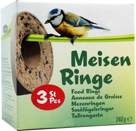 Erdtmanns Meisenringe für Wildvögel 3 Stück energiereich – Bild 1 von 2