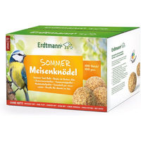 Produktbild von Erdtmanns Sommer-Meisenknödel für Wildvögel 100 Stück im Karton ohne Netz
