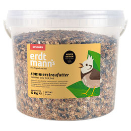 Erdtmanns Sommerstreufutter für Wildvögel mit Früchten, Sonnenblumenkernen und Hirse 5 kg im Eimer – Bild 1 von 7