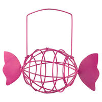 Produktbild von Erdtmanns Vogelhaus Knödelhalter Bonbon XXL aus Metall in Rosa