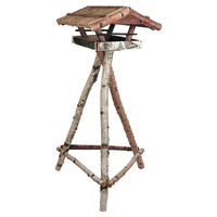 Produktbild von Erdtmanns Vogelhaus Rustikal aus Holz mit Birkenständer in Braun