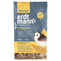 Produktbild von Erdtmanns Wildvogelfutter PLUS Ganzjähriges Streufutter für Wildvögel 800 g