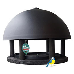 Erdtmans Vogelhaus Dom aus Holz in Schwarz 35x35x27 cm – Bild 1 von 2