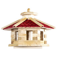 Produktbild von Erdtmans Vogelhaus mit Schindeldach aus Holz in Braun 42x42x28cm