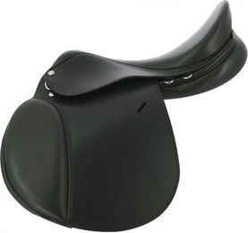 Produktbild von Eric Thomas Hybrid Reitsattel aus Leder in Schwarz