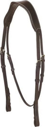 Produktbild von ERIC THOMAS PRO Anatomisch geformtes breites Reitkopfstück aus Leder in Braun
