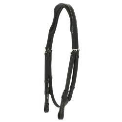 Produktbild von Eric Thomas Pro Découpée Genickstück für Warmblut Pferde in Schwarz