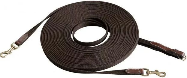 Produktbild von Eric Thomas Pro Doppelzügel für Pferde Doppelbett Havana/Brown mit Edelstahl