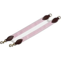 Produktbild von Eric Thomas Pro Gummibänder für Pferde Vorderzeug Set in Braun Rosa und Weiß gestreift