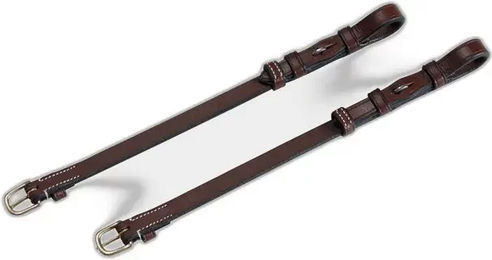 Eric Thomas Pro Reittrense für Vollblutpferde aus Leder in Braun – Bild 1 von 2