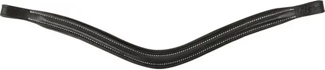Produktbild von Eric Thomas Pro Wave Stirnband für Pferde aus Leder Schwarz Einheitsgröße