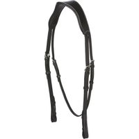 Produktbild von Eric Thomas Reitkopfstück für Vollblüter aus Leder in Schwarz