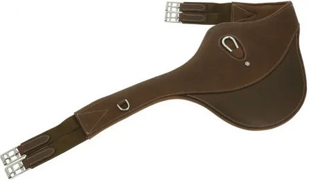Produktbild von Eric Thomas Sattelgurt Fitter Havana mit Stollenschutz aus Leder Braun 115cm