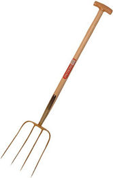 ERNTEKÖNIG Dunggabel aus Stahl in Goldfarben mit 23 cm Breite – Bild 1 von 1