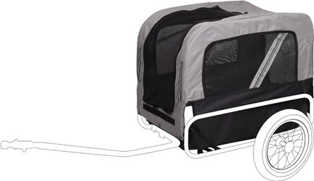 Produktbild von Ersatzbezug Flamingo Romero aus Polyester in Grau/Schwarz Größe M