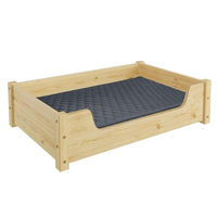 Produktbild von Erst-Holz Hundebett aus Kiefer Natur Grau 80x50 cm