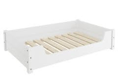 Erst-Holz Hundebett für große Hunde aus Kiefer in Weiß 100x60 cm – Bild 1 von 6