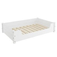 Produktbild von Erst-Holz Hundebett für große Hunde aus Kiefer in Weiß 100x60 cm