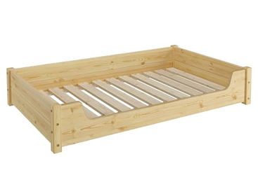 Erst-Holz Kuscheliges Haustierbett aus Kiefer Holz extra groß 120x70 cm – Bild 1 von 3