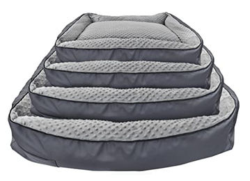Erst-Holz Orthopädisches Hundebett Grau 50x40 cm – Bild 1 von 9