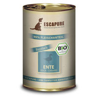 Produktbild von Escapure Bio Hundefutter Ente mit hohem Fleischanteil 6x400g