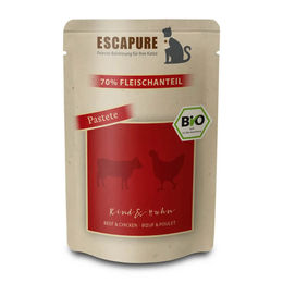 Escapure Bio Katzen Nassfutter Rind und Huhn Pastete 12 x 100 g – Bild 1 von 1