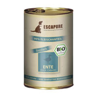 Produktbild von Escapure Bio Nassfutter Ente mit hohem Fleischanteil 6 x 400 g