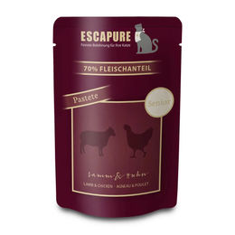 Escapure Cat Nassfutter Senior Lamm Huhn Pastete 12 x 100 g – Bild 1 von 1