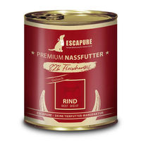 Produktbild von Escapure Hund Nassfutter Rinder Gulasch Stückchen in Sauce mit hohem Fleischanteil 6 x 800 g