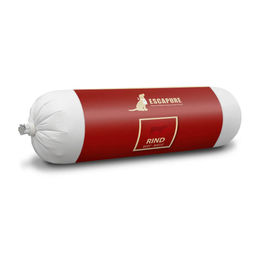 Produktbild von Escapure Hund Nassfutter Wurst Rind mit hohem Fleischanteil 10 x 800 g