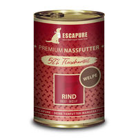 Produktbild von Escapure Hundefutter für Welpen Rind Stückchen in Sauce mit hohem Fleischanteil 6 x 400 g