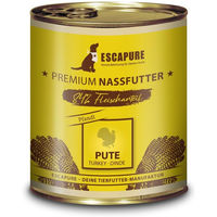 Produktbild von Escapure Hundefutter Pute Stückchen in Sauce mit hohem Fleischanteil 6x800g