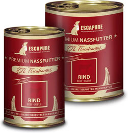 Escapure Hundefutter Rind in Sauce getreidefrei mit hohem Fleischanteil – Bild 1 von 2
