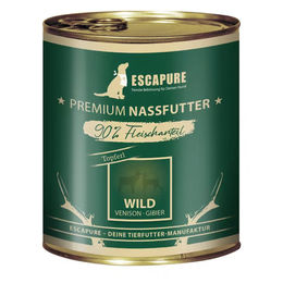 Produktbild von Escapure Hundefutter Wild Stückchen in Sauce mit hohem Fleischanteil 12x800g