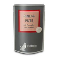 Produktbild von Escapure Katzen Nassfutter Rind und Pute 12 x 100 g